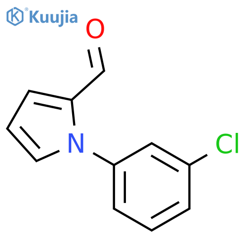 1-(3-chlorophenyl)-1H-pyrrole-2-carbaldehyde structure