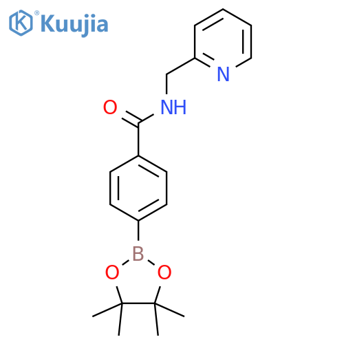 Benzamide,N-(2-pyridinylmethyl)-4-(4,4,5,5-tetramethyl-1,3,2-dioxaborolan-2-yl)- structure