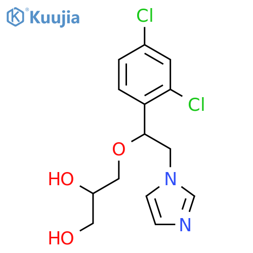 3-1-(2,4-Dichlorophenyl)-2-(1H-imidazol-1-yl)ethoxy-1,2-propanediol(Mixture of Diastereomers) structure