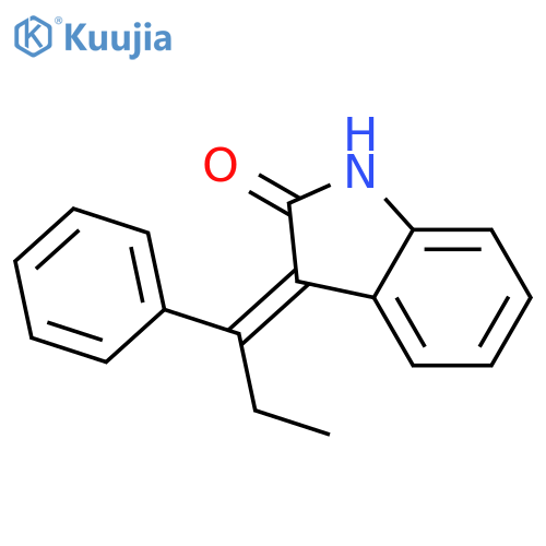 2H-Indol-2-one, 1,3-dihydro-3-(1-phenylpropylidene)-, (3E)- structure