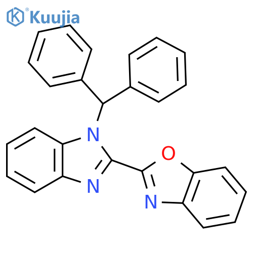 2-1-(diphenylmethyl)-1H-1,3-benzodiazol-2-yl-1,3-benzoxazole structure