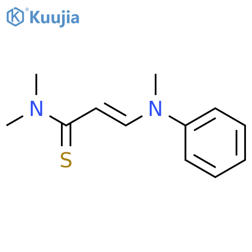 2-Propenethioamide,N,N-dimethyl-3-(methylphenylamino)- structure