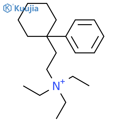 CYCLOHEXANEETHANAMINIUM, N,N,N-TRIETHYL-1-PHENYL- structure
