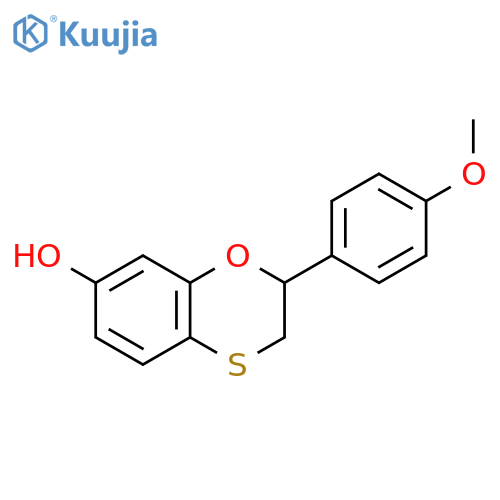 1,4-Benzoxathiin-7-ol, 2,3-dihydro-2-(4-methoxyphenyl)- structure