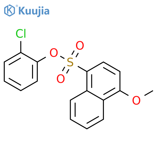 2-chlorophenyl 4-methoxynaphthalene-1-sulfonate structure