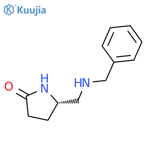 2-PYRROLIDINONE, 5-[[(PHENYLMETHYL)AMINO]METHYL]-, (5S)- structure
