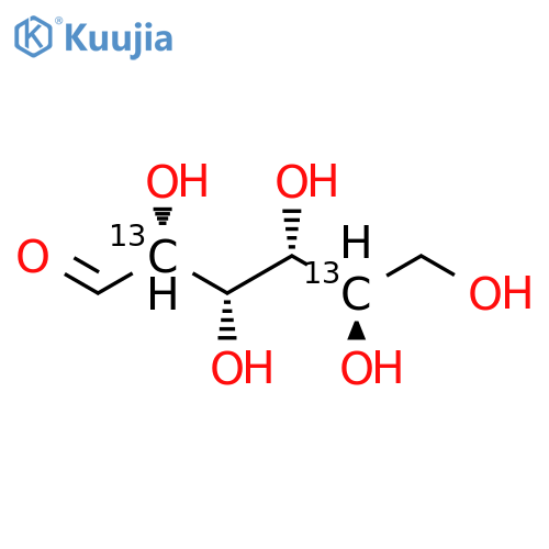 D-[2,5-13C2]GLUCOSE structure