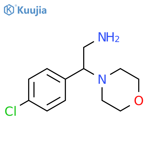 2-(4-chlorophenyl)-2-(morpholin-4-yl)ethan-1-amine structure