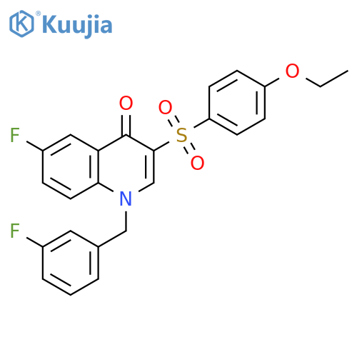 3-(4-ethoxybenzenesulfonyl)-6-fluoro-1-(3-fluorophenyl)methyl-1,4-dihydroquinolin-4-one structure