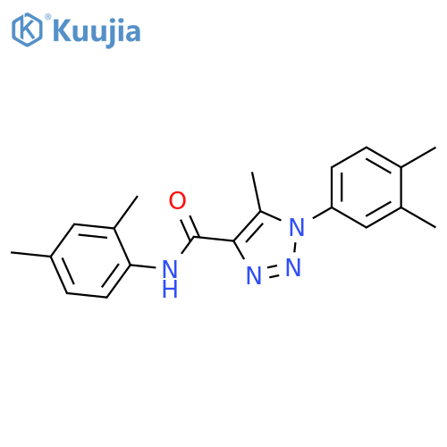 N-(2,4-dimethylphenyl)-1-(3,4-dimethylphenyl)-5-methyl-1H-1,2,3-triazole-4-carboxamide structure