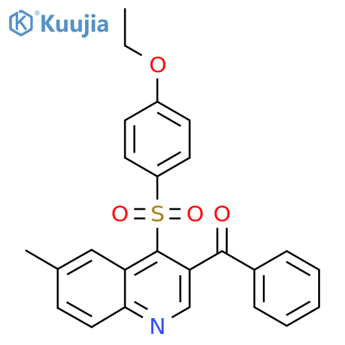 3-benzoyl-4-(4-ethoxybenzenesulfonyl)-6-methylquinoline structure