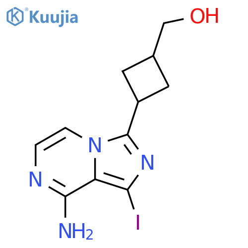 [3-(8-Amino-1-iodoimidazo[1,5-a]pyrazin-3-yl)cyclobutyl]methanol structure