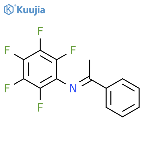 Benzenamine, 2,3,4,5,6-pentafluoro-N-(1-phenylethylidene)- structure