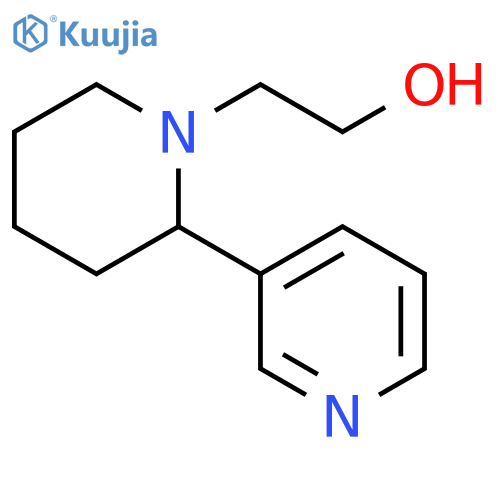 1-Piperidineethanol,2-(3-pyridinyl)- structure