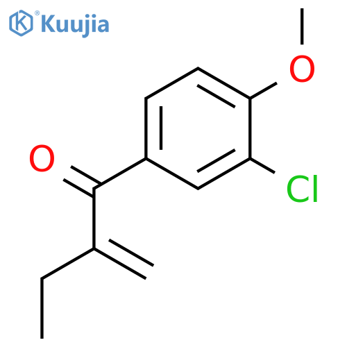 1-Butanone, 1-(3-chloro-4-methoxyphenyl)-2-methylene- structure