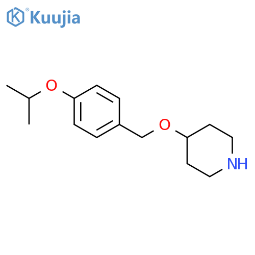 Piperidine, 4-[[4-(1-methylethoxy)phenyl]methoxy]- structure