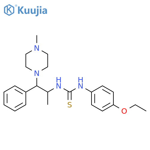 1-(4-ethoxyphenyl)-3-1-(4-methylpiperazin-1-yl)-1-phenylpropan-2-ylthiourea structure