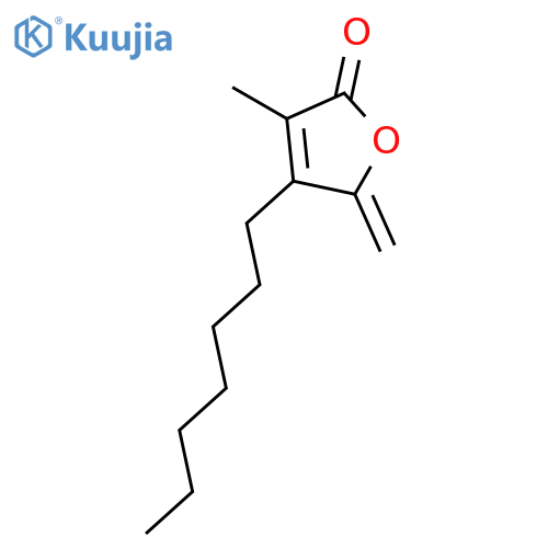 2(5H)-FURANONE, 4-HEPTYL-3-METHYL-5-METHYLENE- structure