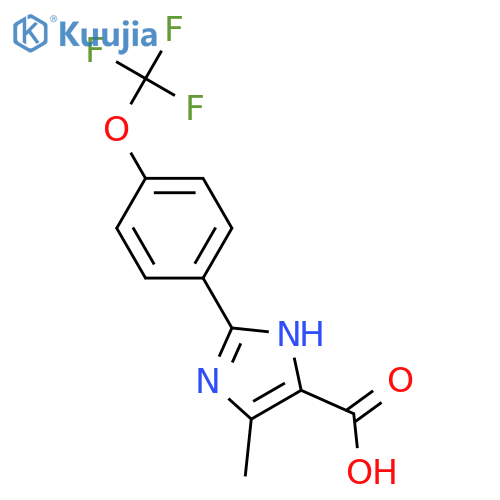 4-Methyl-2-[4-(trifluoromethoxy)phenyl]-1H-imidazole-5-carboxylic Acid structure