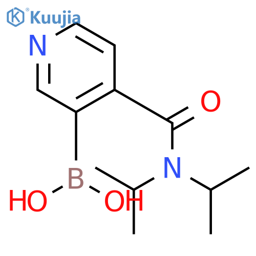4-(Diisopropylcarbamoyl)pyridin-3-ylboronic acid structure