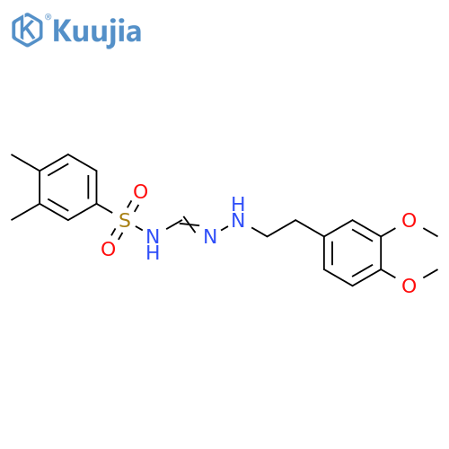 N'-2-(3,4-dimethoxyphenyl)ethyl-N-(3,4-dimethylbenzenesulfonyl)guanidine structure