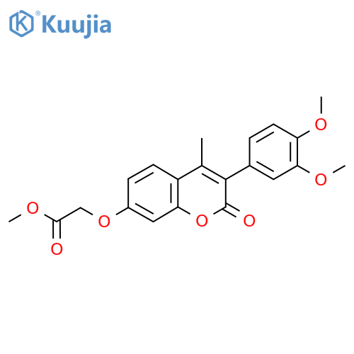 methyl 2-{3-(3,4-dimethoxyphenyl)-4-methyl-2-oxo-2H-chromen-7-yloxy}acetate structure