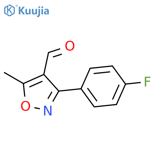 3-(4-Fluorophenyl)-5-methylisoxazole-4-carboxaldehyde structure