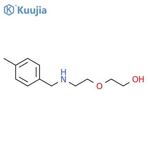 Ethanol, 2-[2-[[(4-methylphenyl)methyl]amino]ethoxy]- structure