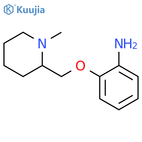 2-(1-Methylpiperidin-2-yl)methoxyaniline structure