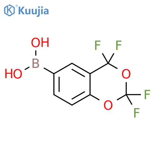 Boronic acid,B-(2,2,4,4-tetrafluoro-4H-1,3-benzodioxin-6-yl)- structure