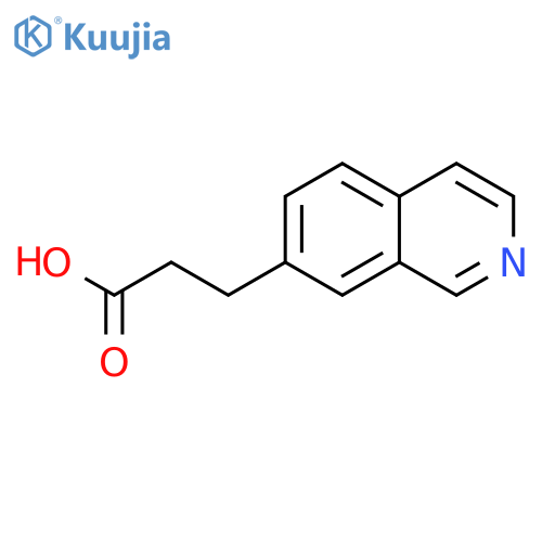 3-(isoquinolin-7-yl)propanoic acid structure