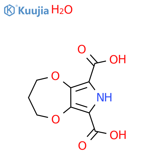 2,3,4,7-Tetrahydro-[1,4]dioxepino[2,3-c]pyrrole-6,8-dicarboxylic acid;hydrate structure