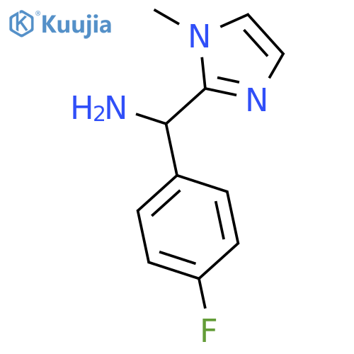 (4-Fluorophenyl)(1-methyl-1H-imidazol-2-yl)methanamine structure