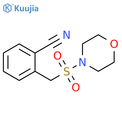 2-[(Morpholine-4-sulfonyl)methyl]benzonitrile structure