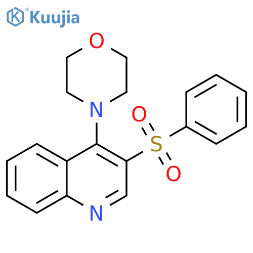 3-(benzenesulfonyl)-4-(morpholin-4-yl)quinoline structure