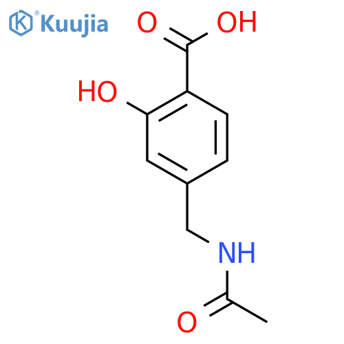 4-(Acetamidomethyl)-2-hydroxybenzoic acid structure