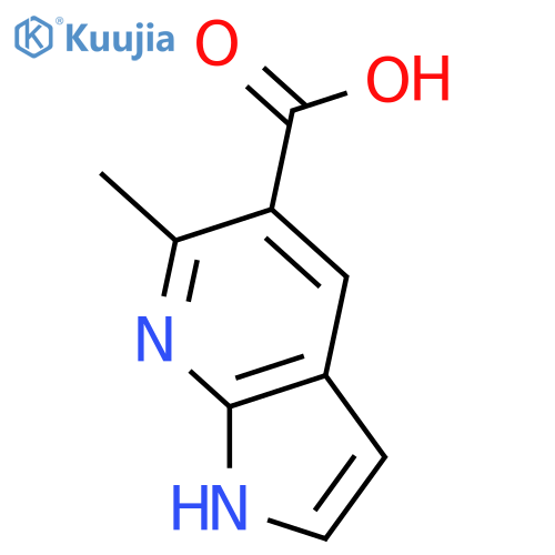 6-Methyl-1H-pyrrolo[2,3-b]pyridine-5-carboxylic acid structure