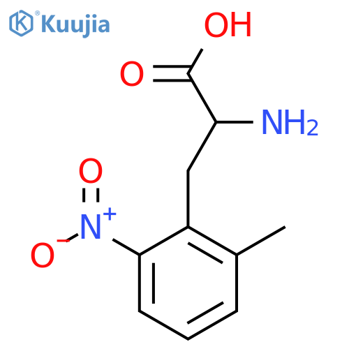 2-amino-3-(2-methyl-6-nitrophenyl)propanoic acid structure