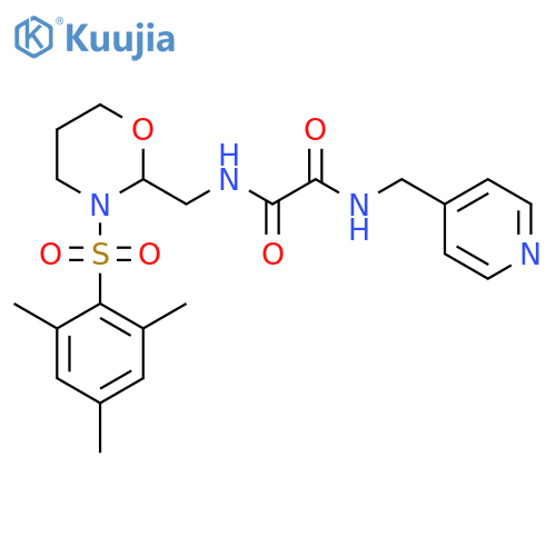 N'-(pyridin-4-yl)methyl-N-{3-(2,4,6-trimethylbenzenesulfonyl)-1,3-oxazinan-2-ylmethyl}ethanediamide structure