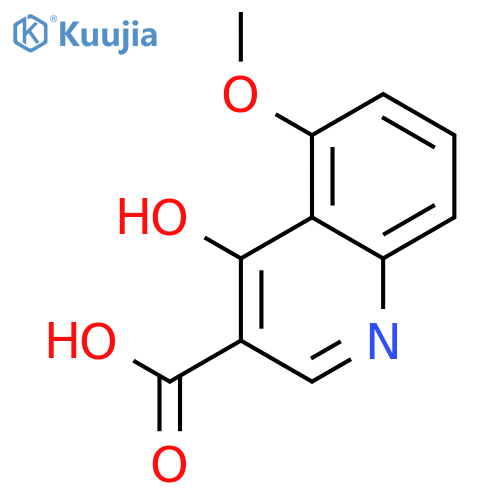 4-Hydroxy-5-methoxyquinoline-3-carboxylic acid structure