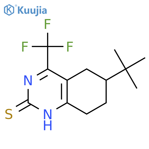 2(1H)-Quinazolinethione,6-(1,1-dimethylethyl)-5,6,7,8-tetrahydro-4-(trifluoromethyl)- structure