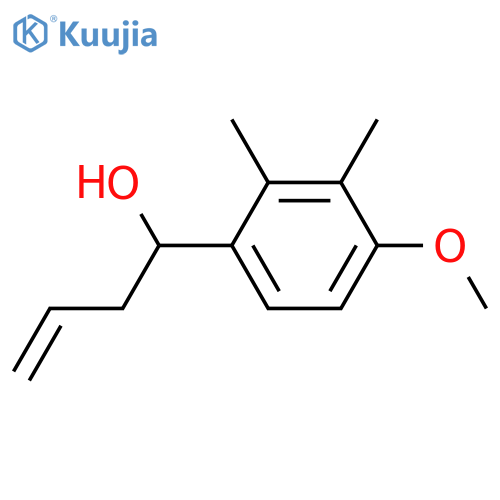 1-(4-methoxy-2,3-dimethylphenyl)but-3-en-1-ol structure