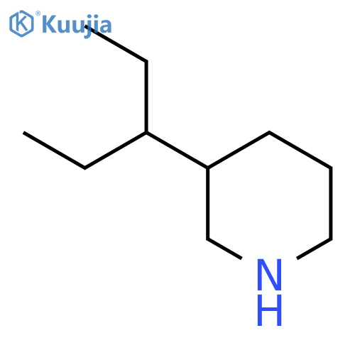 3-(Pentan-3-yl)piperidine structure