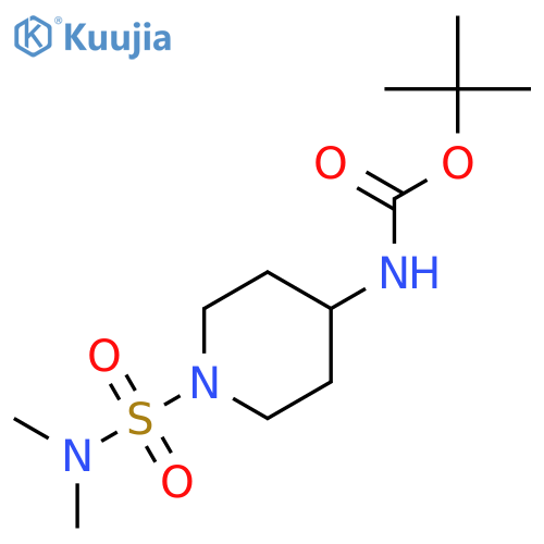 tert-butyl N-1-(dimethylsulfamoyl)piperidin-4-ylcarbamate structure