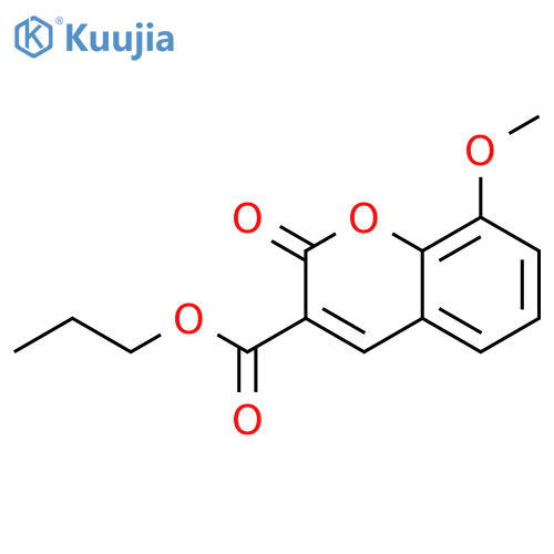 propyl 8-methoxy-2-oxo-2H-chromene-3-carboxylate structure
