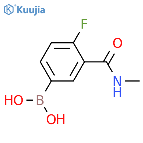 4-Fluoro-3-(methylcarbamoyl)phenylboronic acid structure