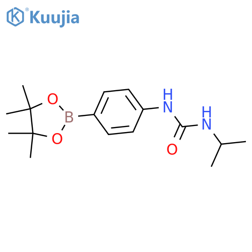 4-(3-Isopropylureido)phenylboronic acid, pinacol ester structure