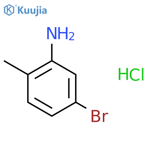 Benzenamine, 5-bromo-2-methyl-, hydrochloride structure