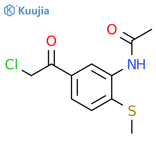 N-5-(2-Chloroacetyl)-2-(methylsulfanyl)phenylacetamide structure