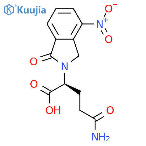 (S)-5-Amino-2-(4-nitro-1-oxoisoindolin-2-yl)-5-oxopentanoic Acid structure